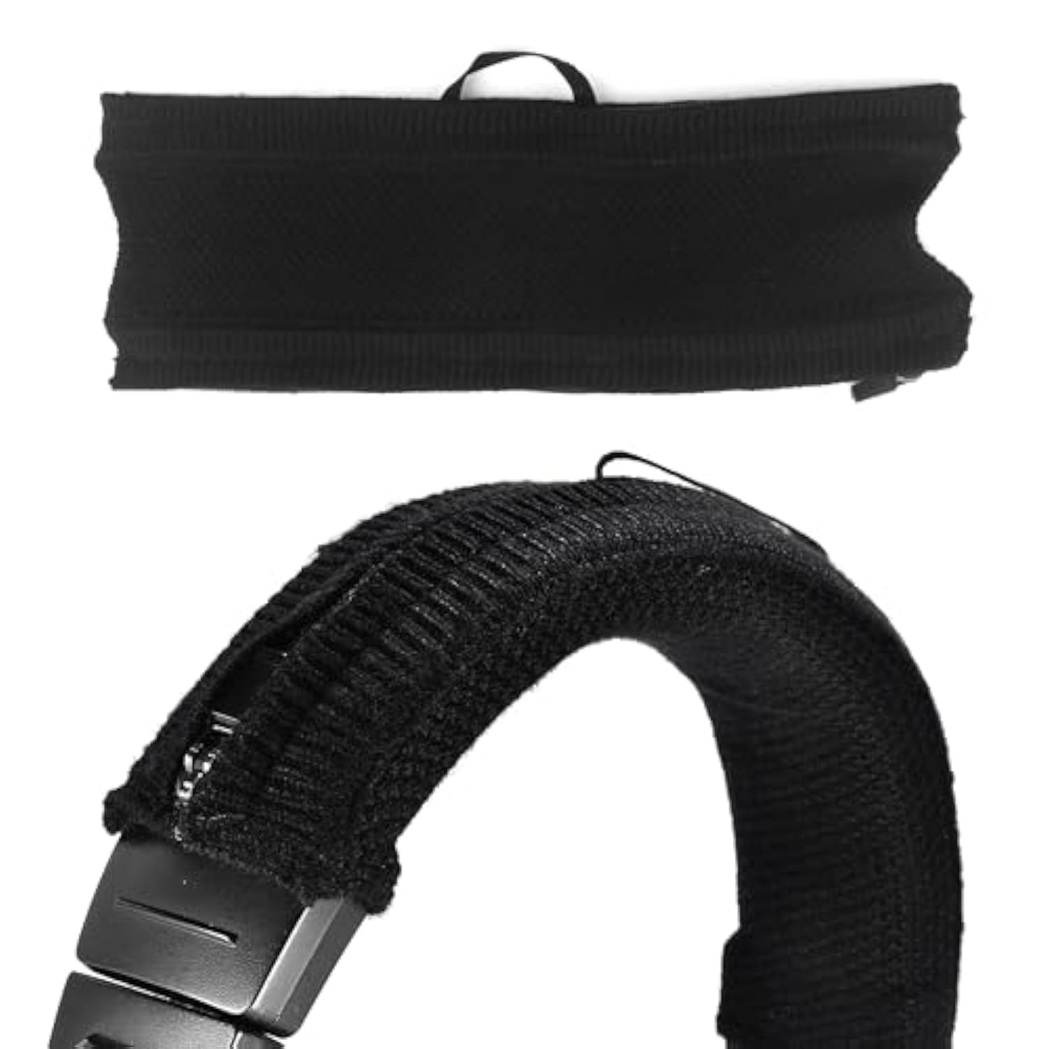 Pxc550 Knitted Headband Replacement Headband Top Pad Cushion Cover Compatible With Sennheiser Pxc 480 Pxc 550 Pxc 550-Ii Mb 660 Headphones Head Band Pad Cover Protector - Black