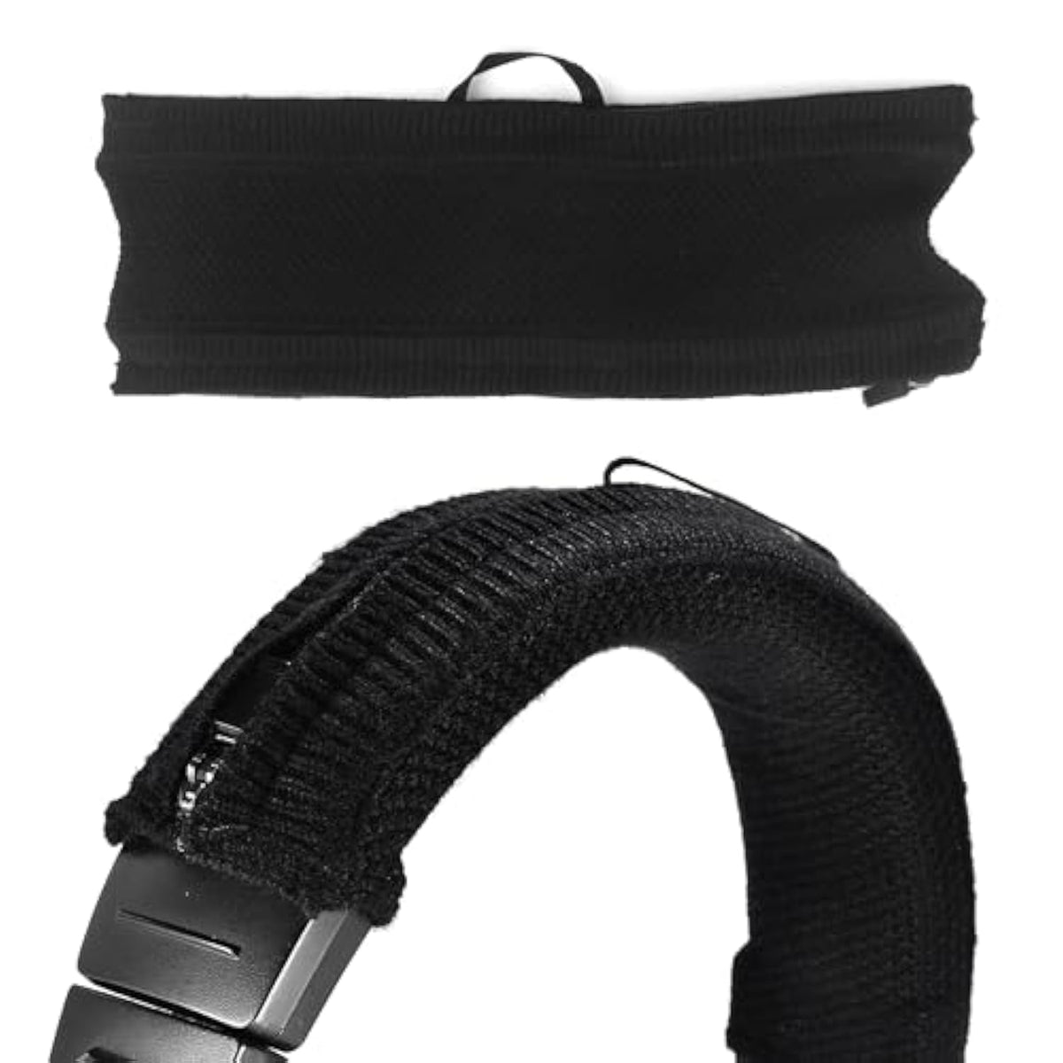 Pxc550 Knitted Headband Replacement Headband Top Pad Cushion Cover Compatible With Sennheiser Pxc 480 Pxc 550 Pxc 550-Ii Mb 660 Headphones Head Band Pad Cover Protector - Black