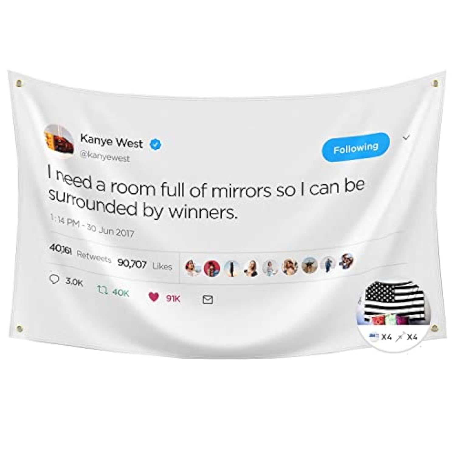 I Need A Room Full Of Mirrors So I Can Be Surrounded By Winners Flag,3X5 Feet Flag,Funny Poster Durable Man Cave Wall Flag With Brass Grommets For College Dorm Room Decor