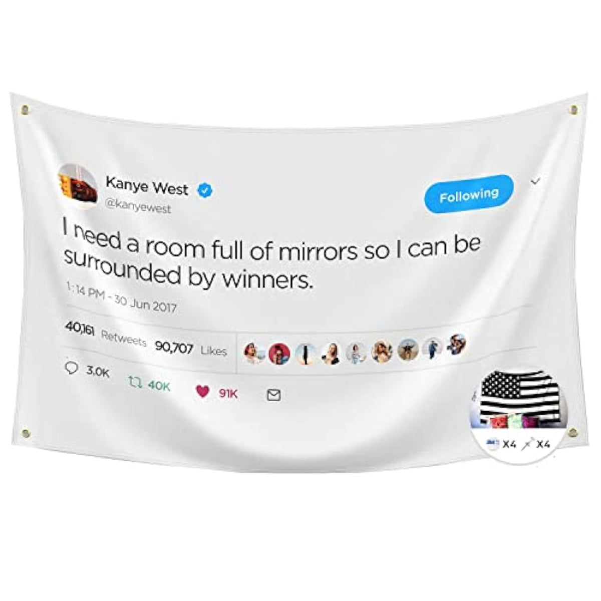 I Need A Room Full Of Mirrors So I Can Be Surrounded By Winners Flag,3X5 Feet Flag,Funny Poster Durable Man Cave Wall Flag With Brass Grommets For College Dorm Room Decor