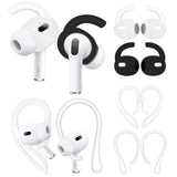 4 Pairs Anti Slip Kit Compatible With Airpods Pro 2, Silicone Sport Ear Hooks And 360° Rotation Adjustable Length Outdoor Earhooks Grip Ear Tips Wing Buds Holder For Airpod Pro 2Nd - 4X1