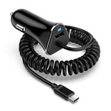 Usb C Fast Samsung Car Charger With 3Ft Type C Coiled Cable For Samsung Galaxy A56 A36 A16 S25 A55 A15 A35 A54 S24 Fe S23 Ultra A14 A13, 3.4A Android Car Phone Charger Adapter For Iphone 16 15 Pro Max