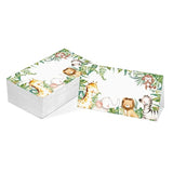 Table Place Card, Jungle Safari Animal Themed Tent Style Cards, Pack Of 25 Half-Fold Reception Place Cards, Perfect For Baby Showers, Jungle Safari Birthday Party, Special Events A28