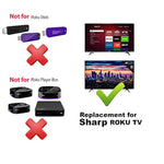 Remote Control Compatible With All Sharp Roku Tv Lc50Lbu591U Lc50Lbu711U Lc55Lbu591U Lc55Lbu711U Lc43Lbu591U Lc32Lb601U Lc24Lb601U Lc50Lb601U Lc40Lb601U Lc65Q7370U Lc43Lb601U