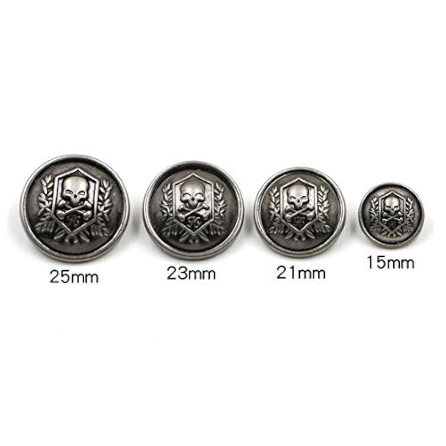 11 Piece Antiqued Bronze Metal Blazer Button Set - Crown Lion- For Bla