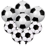 8Pcs 22" Soccer Balloons 4D Foil Mylar Soccer Party Decorations Birthday Supplies