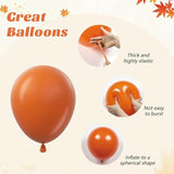 60pcs Fall Balloon Set Burgundy Brown Sage Green Orange Yellow Pink for Party Decor