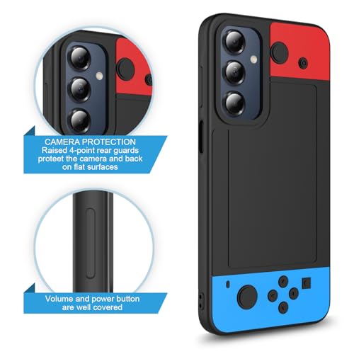 for  Galaxy A17 5G Case,Galaxy A27 Case,3D Cartoon Cute Fun Video Game Design+Snap-On+Wireless Charging+Anti-Slip+Full Body Protection Camera