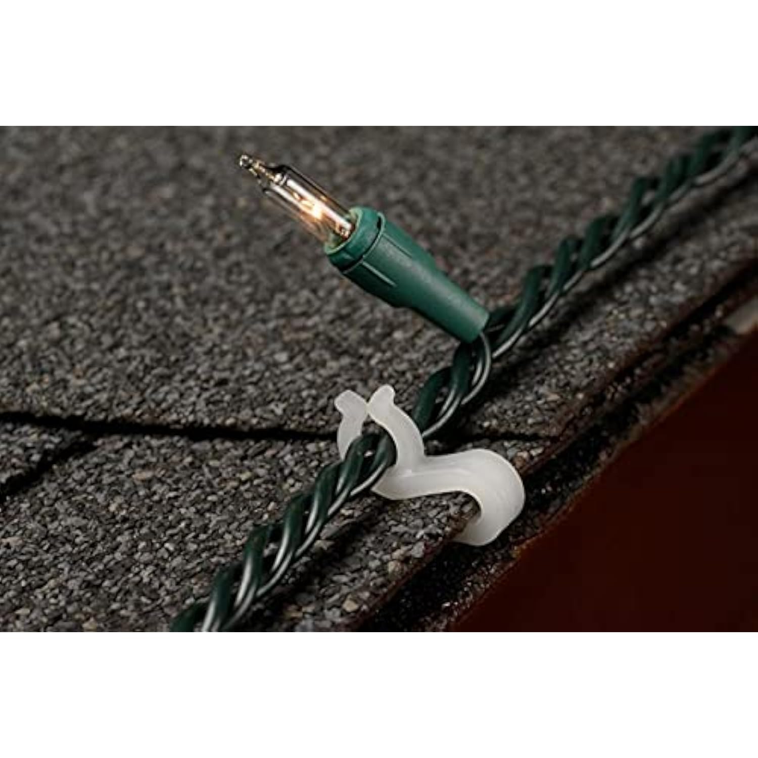 Mighty Light Christmas Light Clips Hangers Outdoor Hang Gutter Hooks For Christmas Decoration String Lights Weatherproof Outdoor Lights Clip For Halloween Xmas | 100 Pack