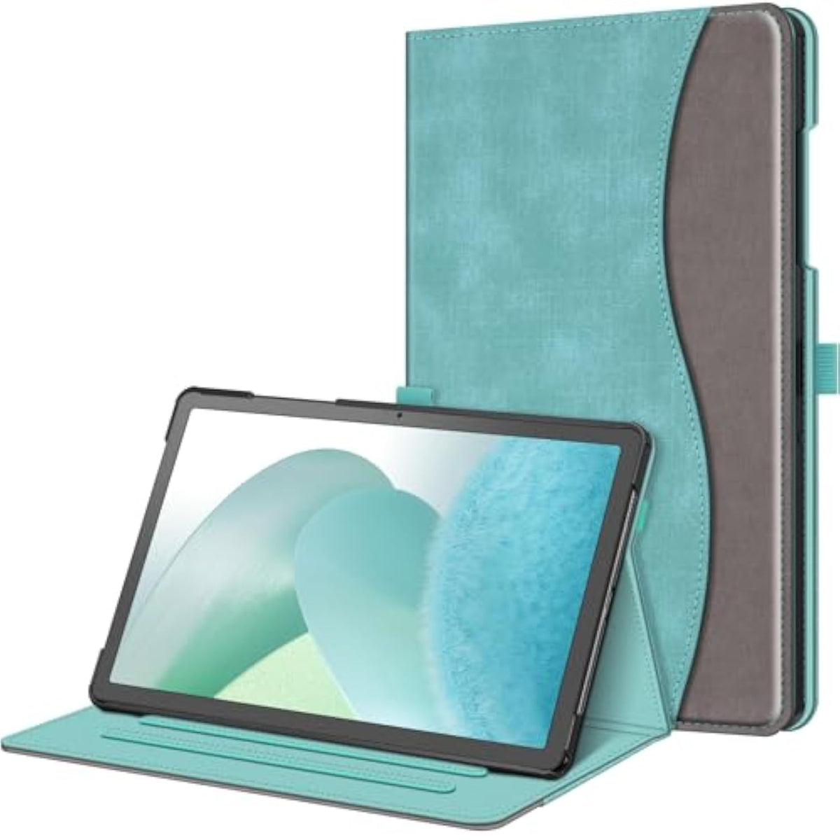 Fintie Case For Samsung Galaxy Tab A9 Plus/A9+ 5G 11 Inch 2023 Model (Smx210/X216/X218), Multiangle Viewing Smart Stand Back Cover With Pocket Auto Wake/Sleep, Turquoise