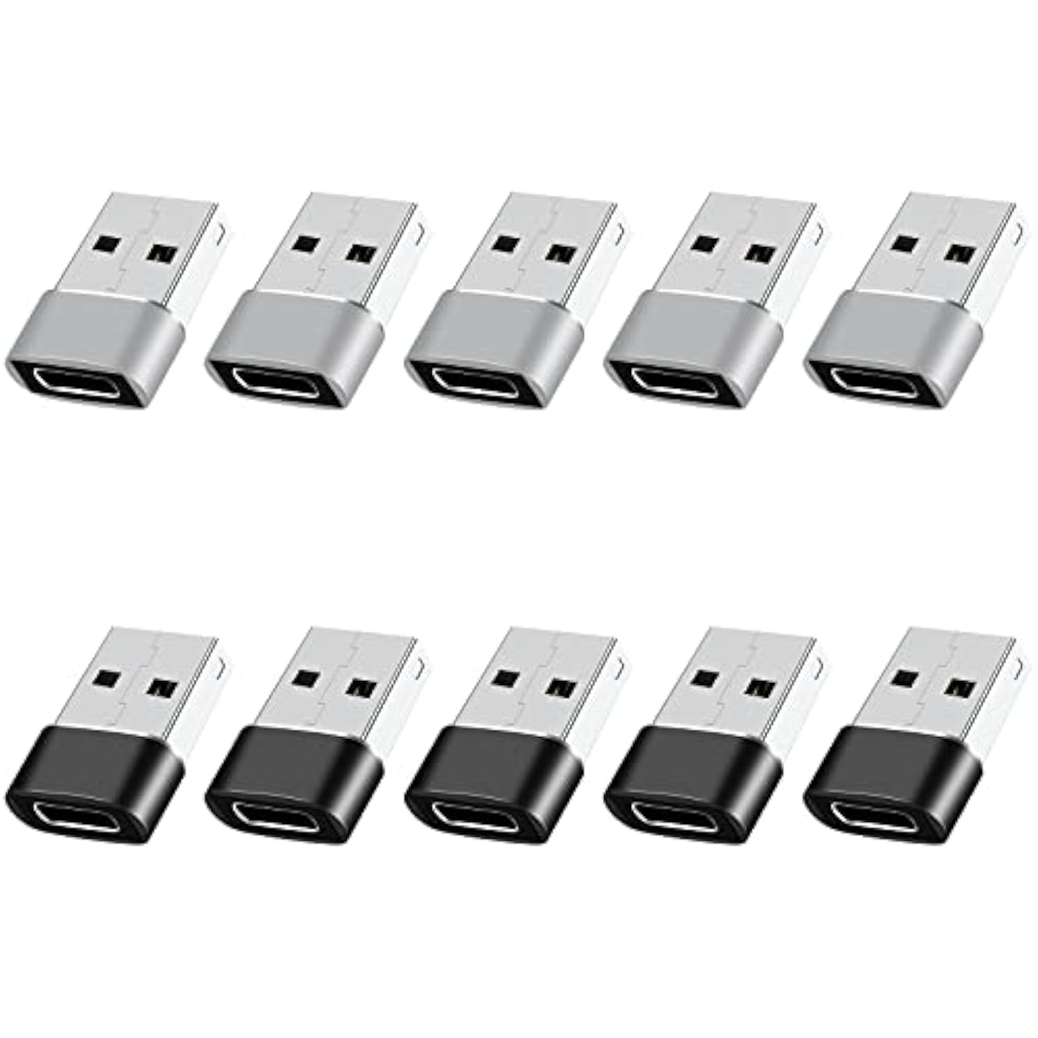 Usb To Usb C Adapter 10 Pack,Usb C To Usb Adapter,Usb C Female To Usb Male Ada