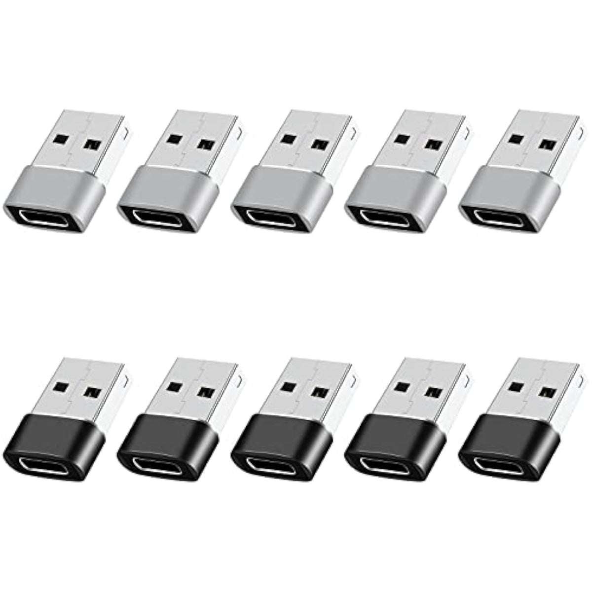 Usb To Usb C Adapter 10 Pack,Usb C To Usb Adapter,Usb C Female To Usb Male Ada