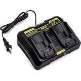 20V Battery Charger Replacement For Dewalt 20V Max Battery Dual Charger Dcb115 Dcb112 Dcb107 Compatible With Dewalt 12V 20V Lithium Battery Dcb201 Dcb203 Dcb204 Dcb120 Dcb127