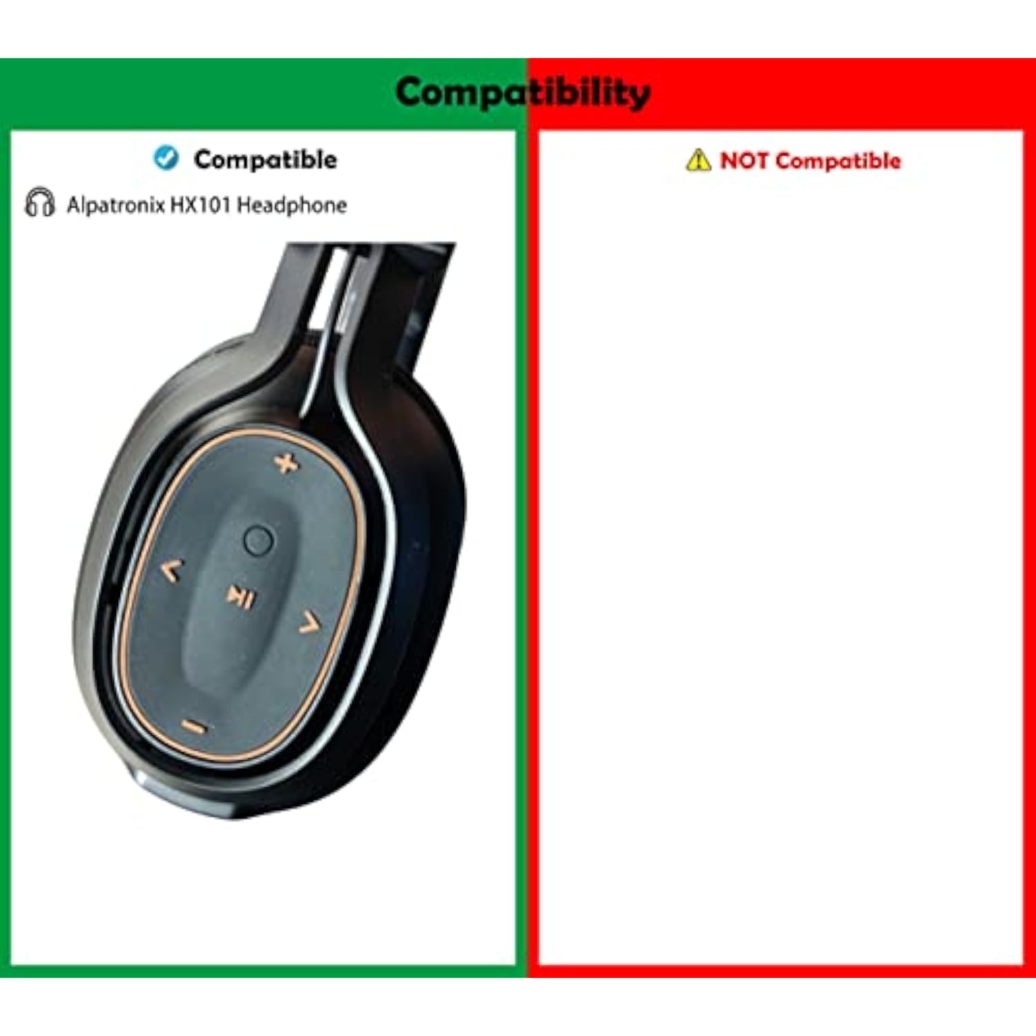 Soft Fabric Headset Earpads Replacement Headphone Ear Pads Compatible With Alpatronix Hx101 Headphone