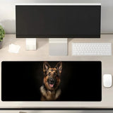 German Shepherd Dog Gaming Mouse Pad Gifts 31.5" X 11.8", Non-Slip Rubber Base Mousepads For Computers Laptop School Office Home Accessories Decor, Mouse Pad, Keyboard Desk Mat