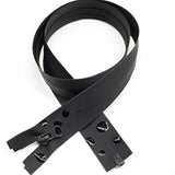 2Pcs 16 Inch Waterproof Zippers Black #5 Separating Waterproof Zippers