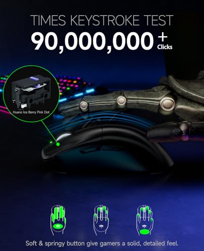 Dragonfly F1 Moba Wireless Gaming Mouse, 55G Ultralight, Paw3395 26K Dpi Optical Sensor, Optimized Tactile Click Feel, Anti-Slip Silver Coating Grip, 4000Hz Polling Supported, Esports Mouse, Black