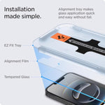 Spigen Tempered Glass Screen Protector [GlasTR EZ FIT] designed for iPhone 16e / iPhone 14 / iPhone 13 Pro/iPhone 13 [2 Pack]