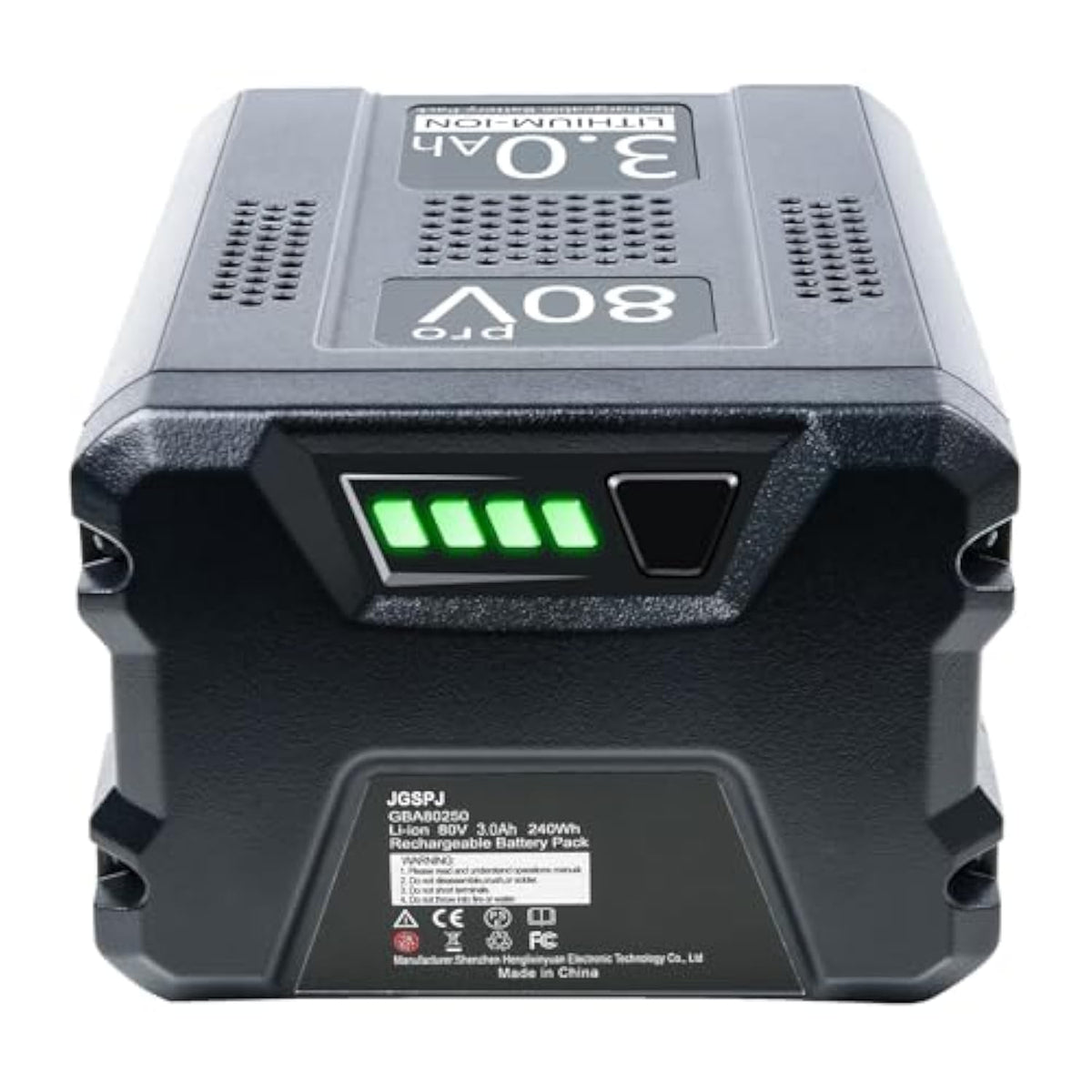 3.0Ah Battery Replacement For Greenworks 80V Pro Battery Gba80200 Gba80250 Gba80400 Gba80500 Lithium Batteries (Not Produced By Greenworks)