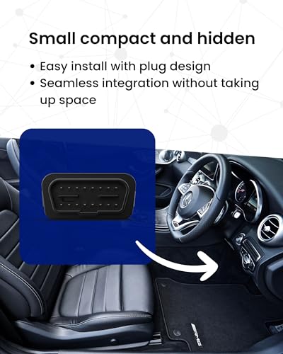 Obd Gps Tracker For Cars & Trucks 4G Lte Real-Time Vehicle Tracking Device With Sim Included Plug & Play Car Locator, Hidden, Alerts, 30-Day Trial