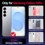 Samsung Galaxy S25 Plus Case with Magnetic Ring Stand, MagSafe, Shockproof, Violet