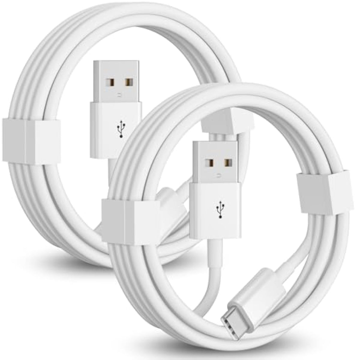 Usb A To Usb C Cable 3Ft, 2-Pack, Usb To Usbc Iphone Charger Fast Charging For Iphone 16/15 Series, Iphone 16 Pro Max Charger And More, Car Carplay Cable, Car Charger Usb C Cord,(3Ft,White)