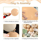 122pcs Sage Green Balloon Arch Kit for Baby Shower, Wedding & Party Decor