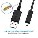 Replacement Usb Camera Data Charger Charging Cable Cord Wire Compatible For Kodak C140 C180 C190 C310 C315 C330 C340 C350 C360 C433 C503 C513 V1003 V1073 C813 C875 C913 C1013 Cd33, M320 M340 M341