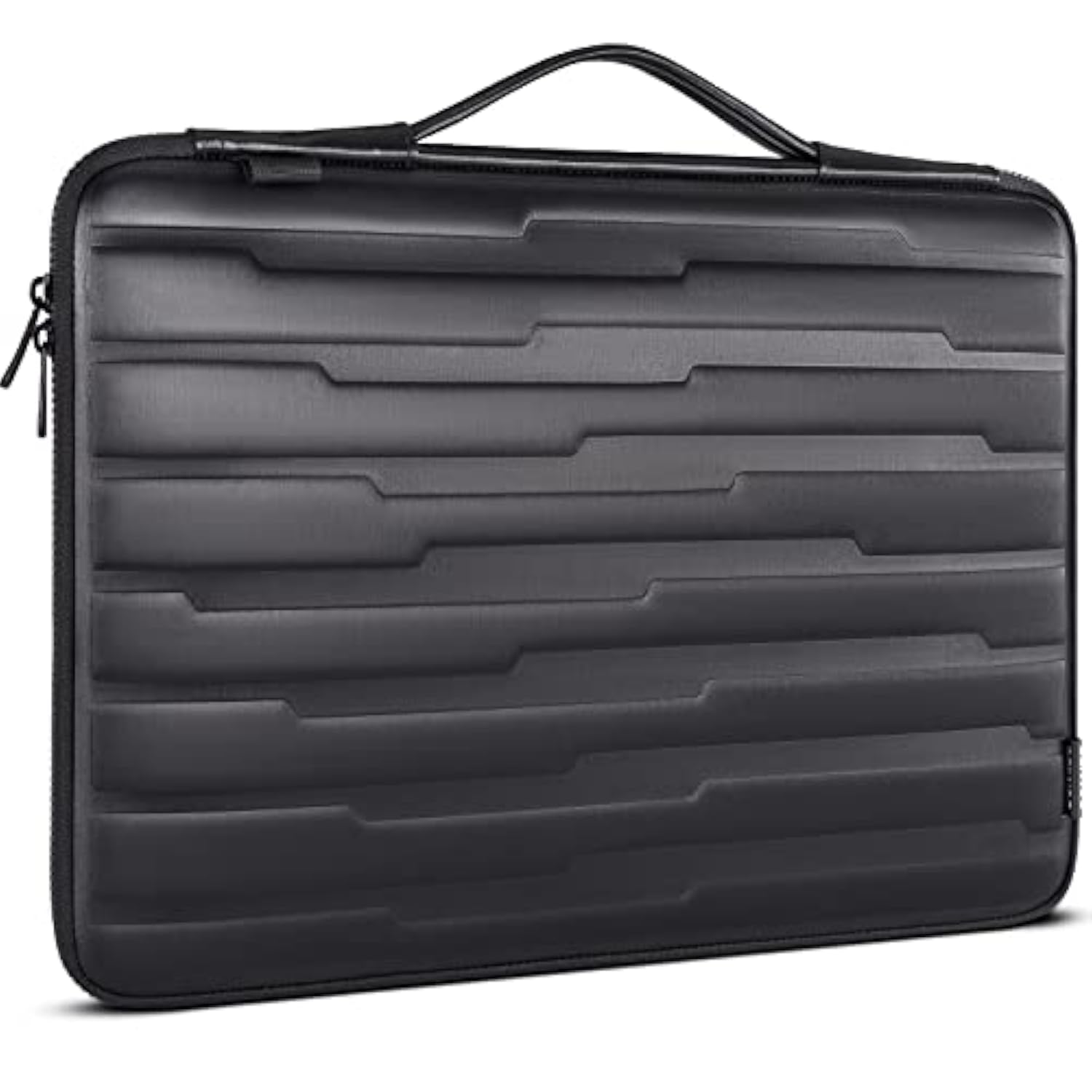 15.6 Inch Shock Resistant Laptop Sleeve With Handle Protective Case Compatible With 15.6" Lenovo Ideapad 520 / Dell Inspiron 15 3000 3573 / Hp/Asus/Acer Computer, Black