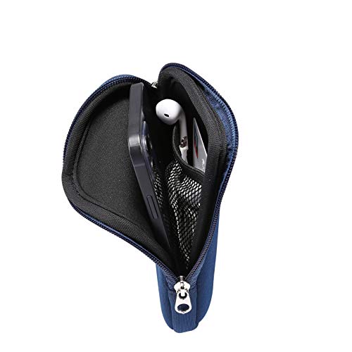 Neoprene Shock Absorbing Proof Pouch Cell Phone Sleeve Case Zipper Neck Strap for iPhone 17 Pro Max 16 Pro Max  Galaxy S25 Ultra S24 Ultra A16
