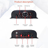 HiFi Power Amplifier 2 x 20W Stereo Audio Amp with 5.0 USB SD AUX for Home Theater Car Garage
