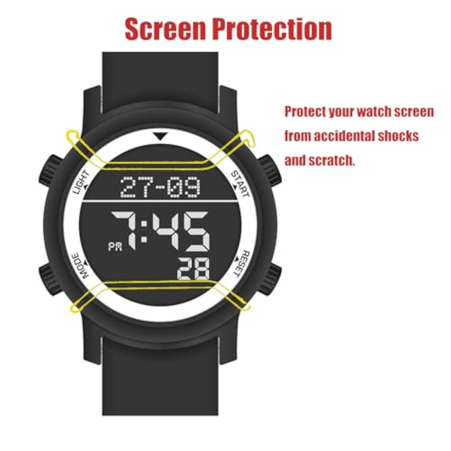 Screen Protector For Casio G Shock Dw5600, Stainless Steel Protector Compatible With Dw5600 Dw5000 Dw5025 Dw5030 Gw-M5610 Gw5035 Watch, Cool Looking Wire Guard Screen Protector