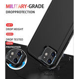 Heavy Duty Protection Phone Case Cover for Apple iPhone 11 3in1 Black