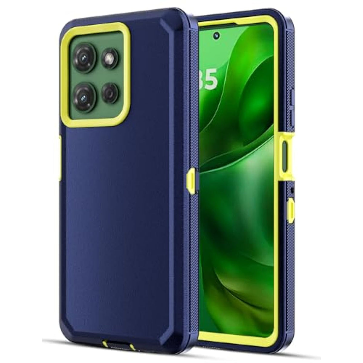 For Moto G Power 2025 Case Heavy Duty Drop Protection Port Cover Dual Layer Screenless Dust Resistant Rugged Matte Minimalist Cell Phone Case For Motorola G Power 2025 Model Men Women Blue