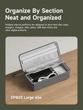 Electronics Organizer Travel Case Cable Organizer Bag Pouch Portable Waterproof Carry Case For Cable, Charger,Power Bank, Sd Card, Mouse, Usb Flash Disk (Dpb03 Green)