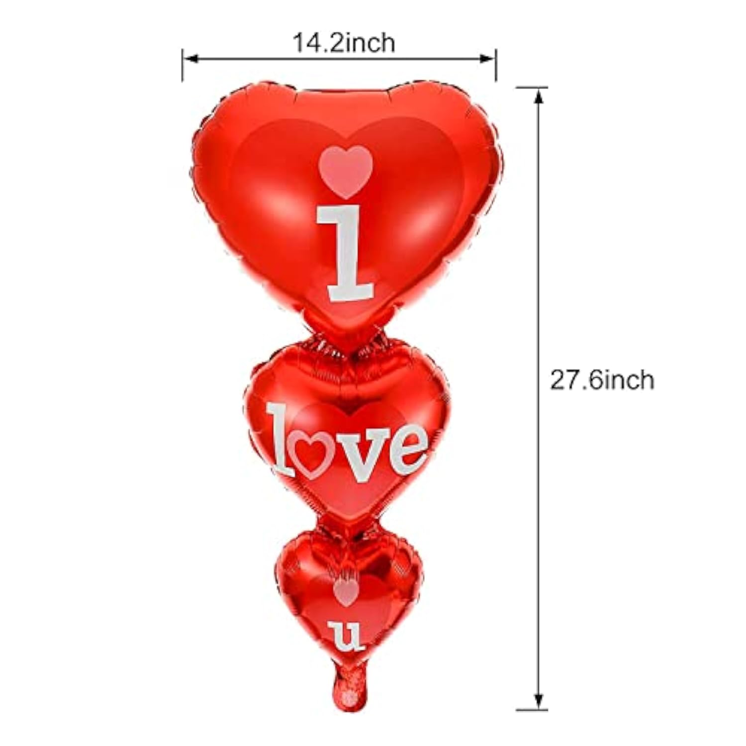 20 + 2 I Love You Balloons - Helium Supported - Love Balloons - Valent