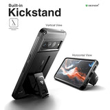 Full Body Case For Google Pixel 7 Pro, [Built In Screen Protector And Kickstand] Heavy Duty Military Grade Protection Shockproof Protective Cover For Google Pixel 7 Pro Black