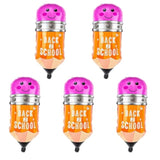 Back to School 28in Pencil Foil Balloons 5-Piece Classroom Party Set