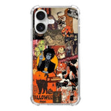 Halloween Collage Case Mystical Collage Art Case For Iphone 16 Plus,Retro Aesthetic Halloween Pumpkin Case For Girls Women Men For Iphone 16 Plus, Unique Trendy Tpu Bumper Cover Case