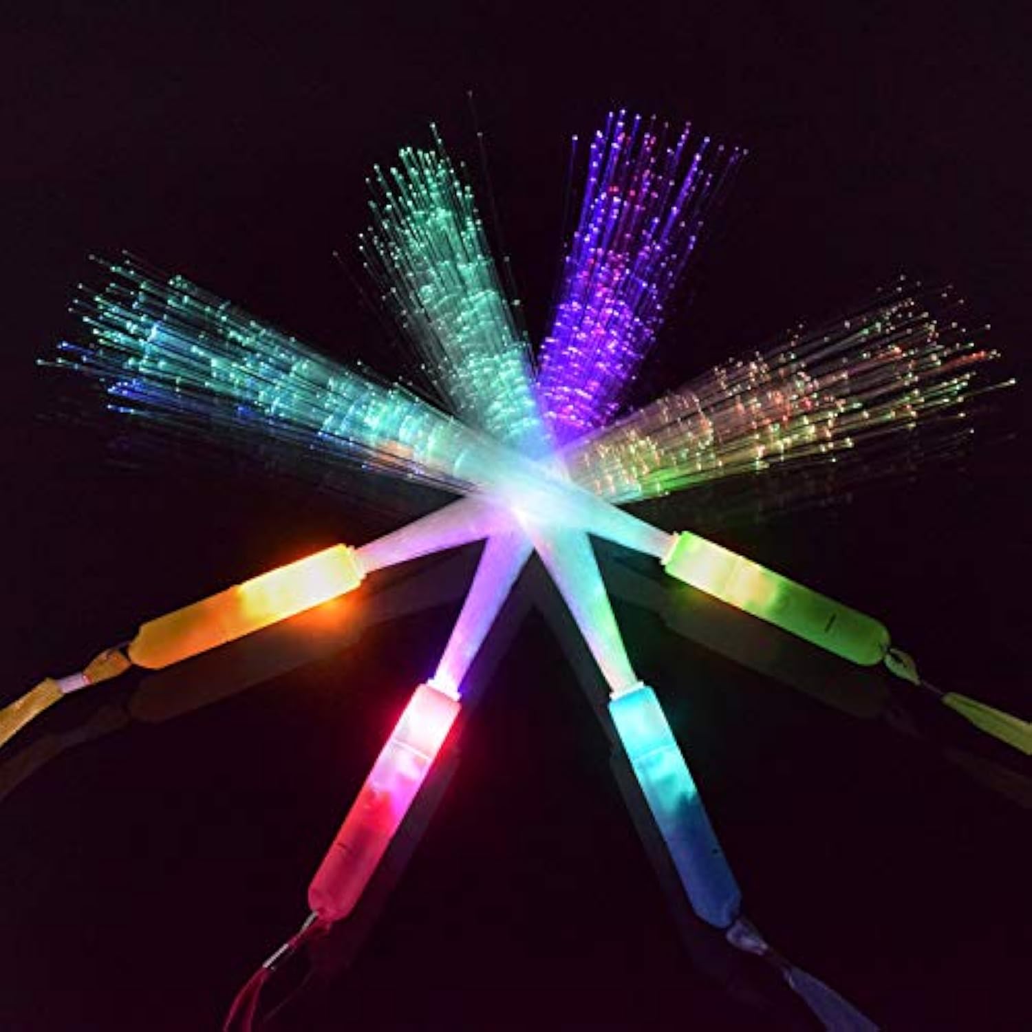 12Pcs Glow Sticks Party Supplies, 3 Modes Colorful Flashing Led Light Up Glow Wands Sticks For Party Favors