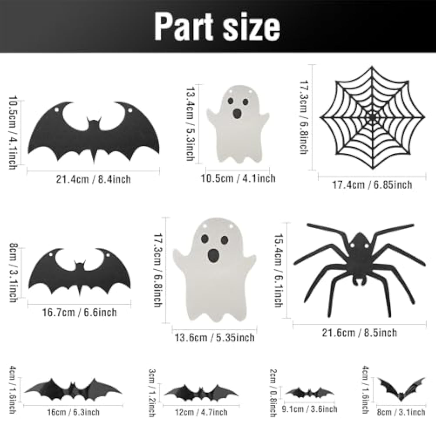 Bat Halloween Banner Scary Party Decorations Thriller Role Playing Party Decor