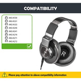 Earpads Replacement Cushion Compatible With Akg K240, K241, K270, K271, K272,K550, K551, K553 Headphones Premium Ear Pads With Softer Protein Leather/Memory Foam