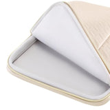 Laptop Sleeve Case 16 Inch Waterproof Shockproof Computer Carrying Handbag With Handle And Small Accessory Bag Compatible With 16 Inch Hp Dell Aspire Notebook,Beige