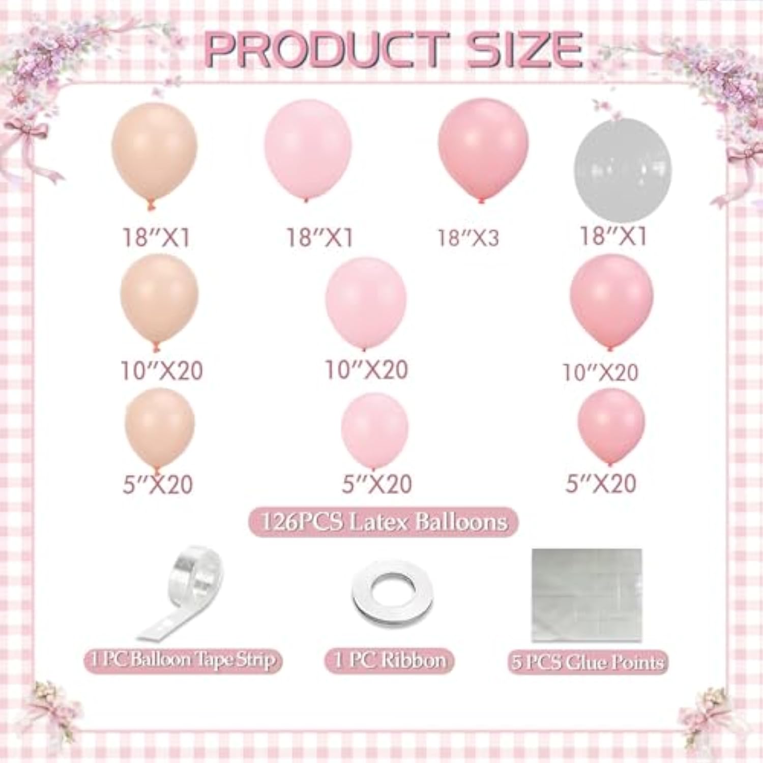 Dusty Pink Balloon Garland Kit: Pastel Party Decor