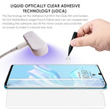 Screen Protector for P30 Pro [3 Pack],Tempered Glass UV Set,Edge to Edge Coverage,Sensitive Touch,Scratch Resistant,Fingerprint-ID Compatible