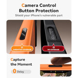 Magnetic For Iphone 17 Pro Max Case: Upgraded [Full Camera Protection], With [1X Screen Protector] [Camera Button], 6.9" Case For Iphone 17 Pro Max, Orange