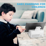 Charging Station 150W /W 2 Usb-C & 4 Usb Fast Charging, Wireless Charging Seats For A Mobile & 2 Airpods/Buds, Compatible/W Iphones, Ipads, Tablets, Macbook, Laptops Up To 65W(20V), By