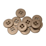 Tan Button 4-Hole Button 20L Melamine Shirt Buttons Plastic Button Sew