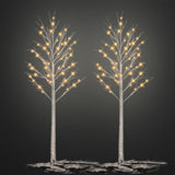 Lighted Tree,2 Pack 6 Ft 240 Led Warm White Birch Tree Light Detachable Tree Light Fairy Light Spirit Tree Fall Decor For Home Twinkling Tree Party Bedroom Wedding Thanksgiving Christmas Decorations