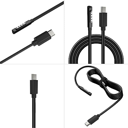 Charger Surface Connect to USB C Charging Cable for Surface Pro 1 2RT Computer Magnetic Connector Power Supply Cable Wire